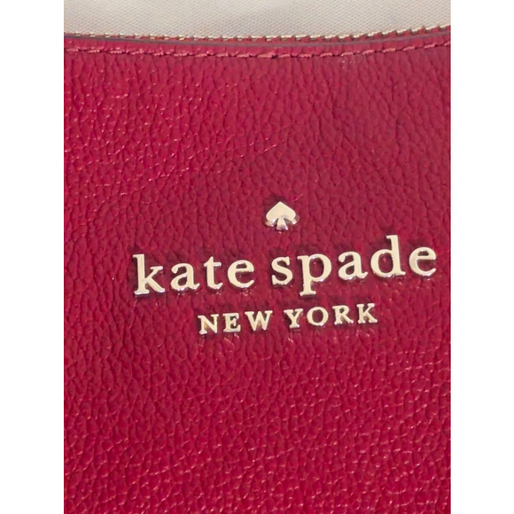 Kate Spade Rosie Large Red Crossbody Bag with Striped Strap K5807 - Picture 3 of 16